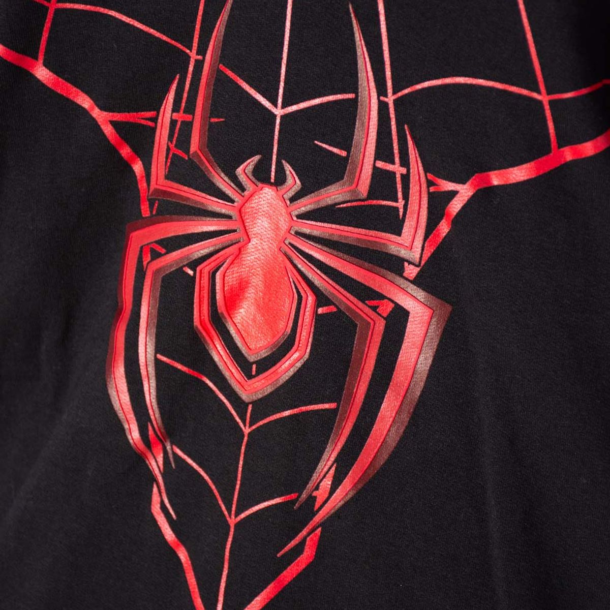 MARVEL - Buzo de Spider-man con capucha negro para niño