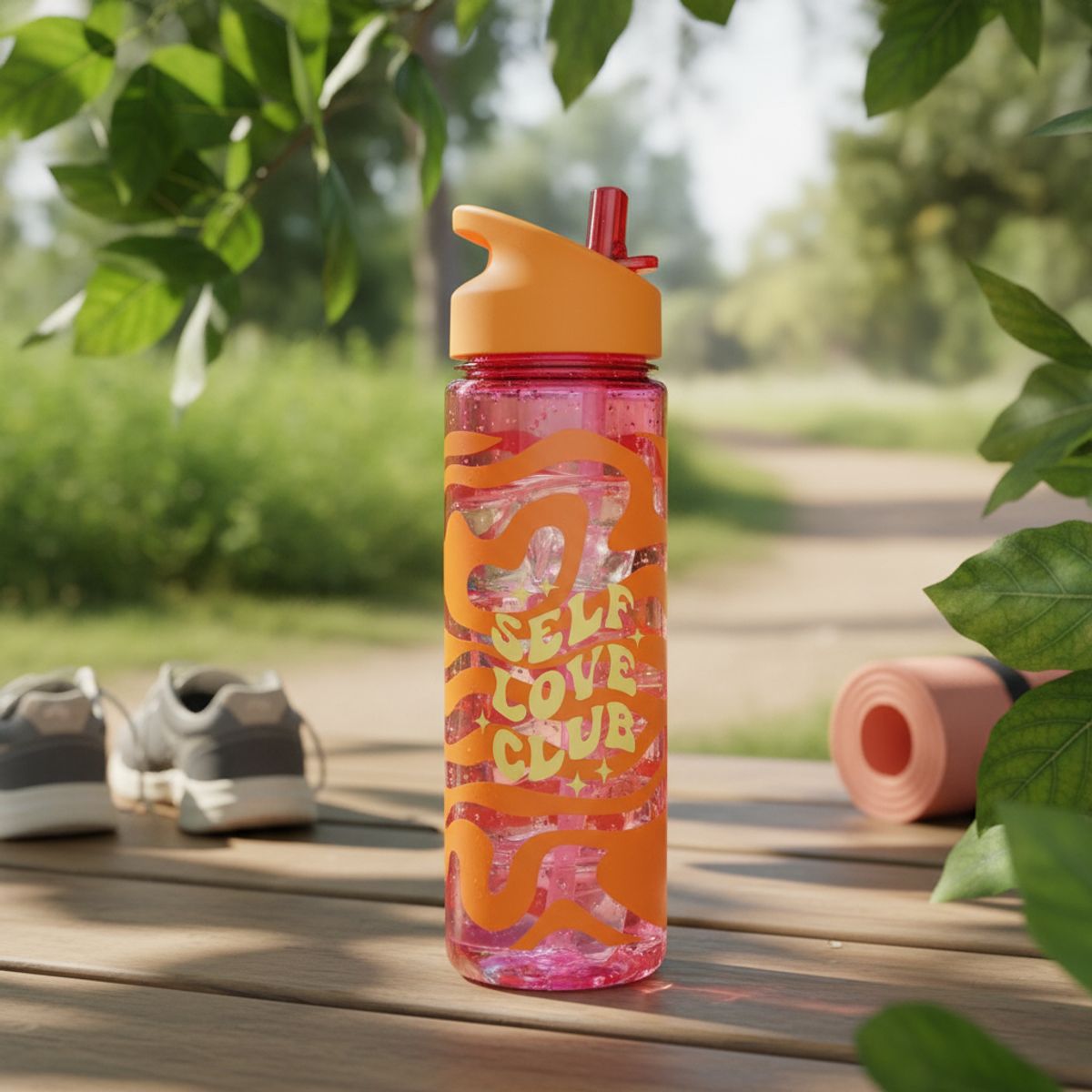 WANTU - Botella Termo Botelito De Agua Wantu Naranja 769ml Plástico