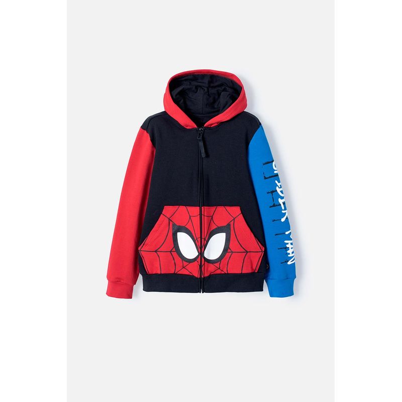 MARVEL - Buzo de Spider-man abierto multicolor niño