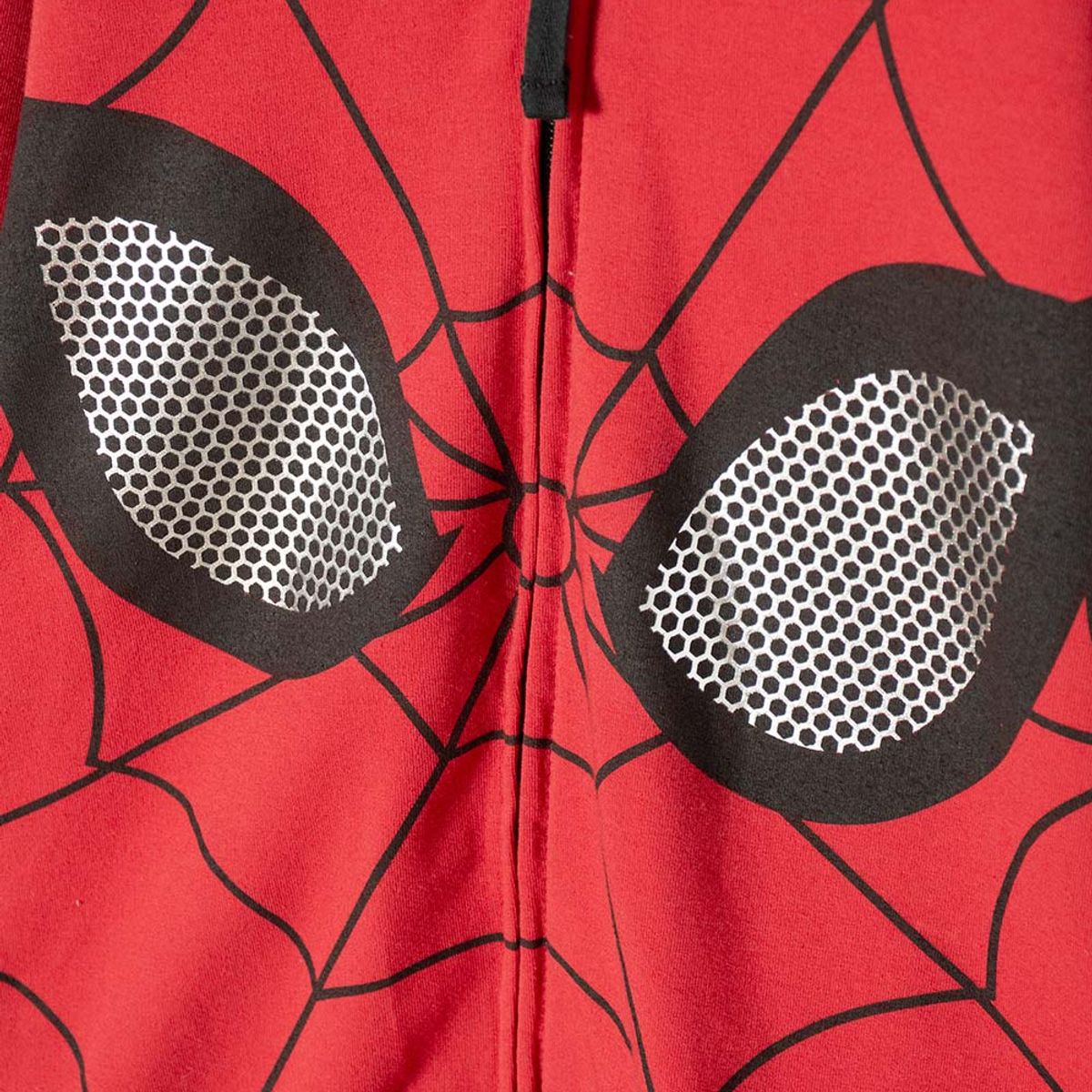 MARVEL - Buzo de Spider-man cerrado rojo y negro para niño