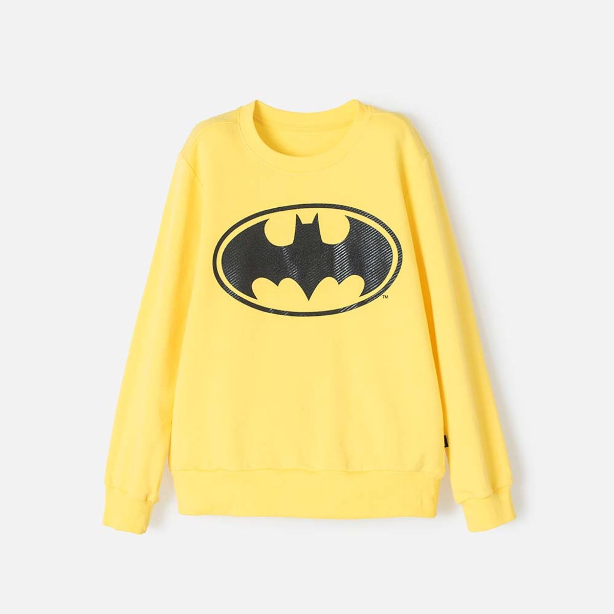 DC COMICS - Buzo de Batman cerrado amarillo para niño