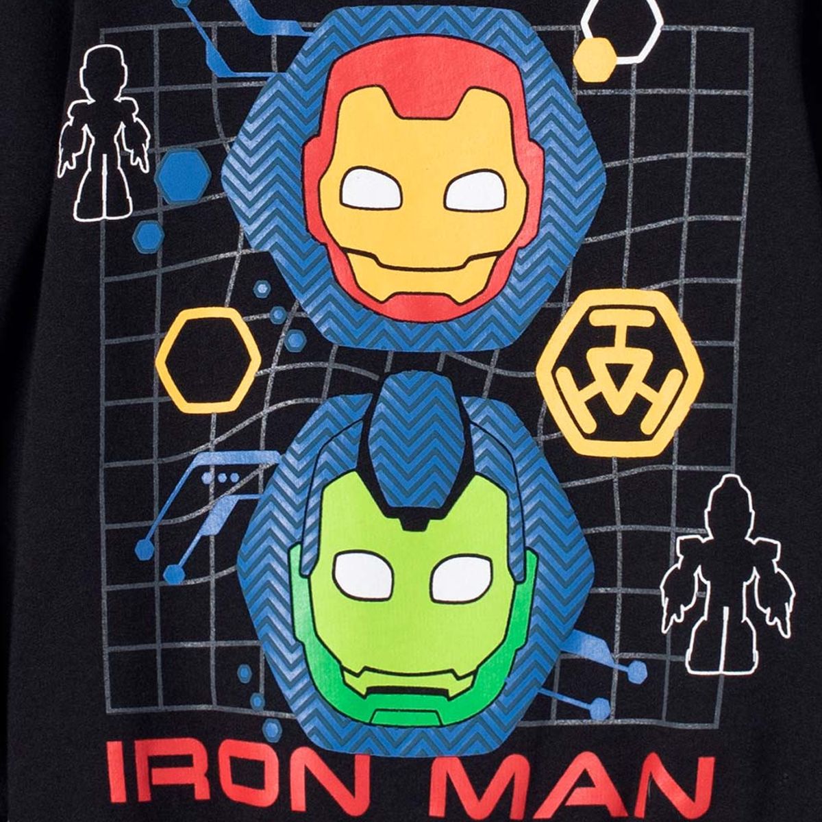 MARVEL - Buzo de Ironman cerrado negro para niño