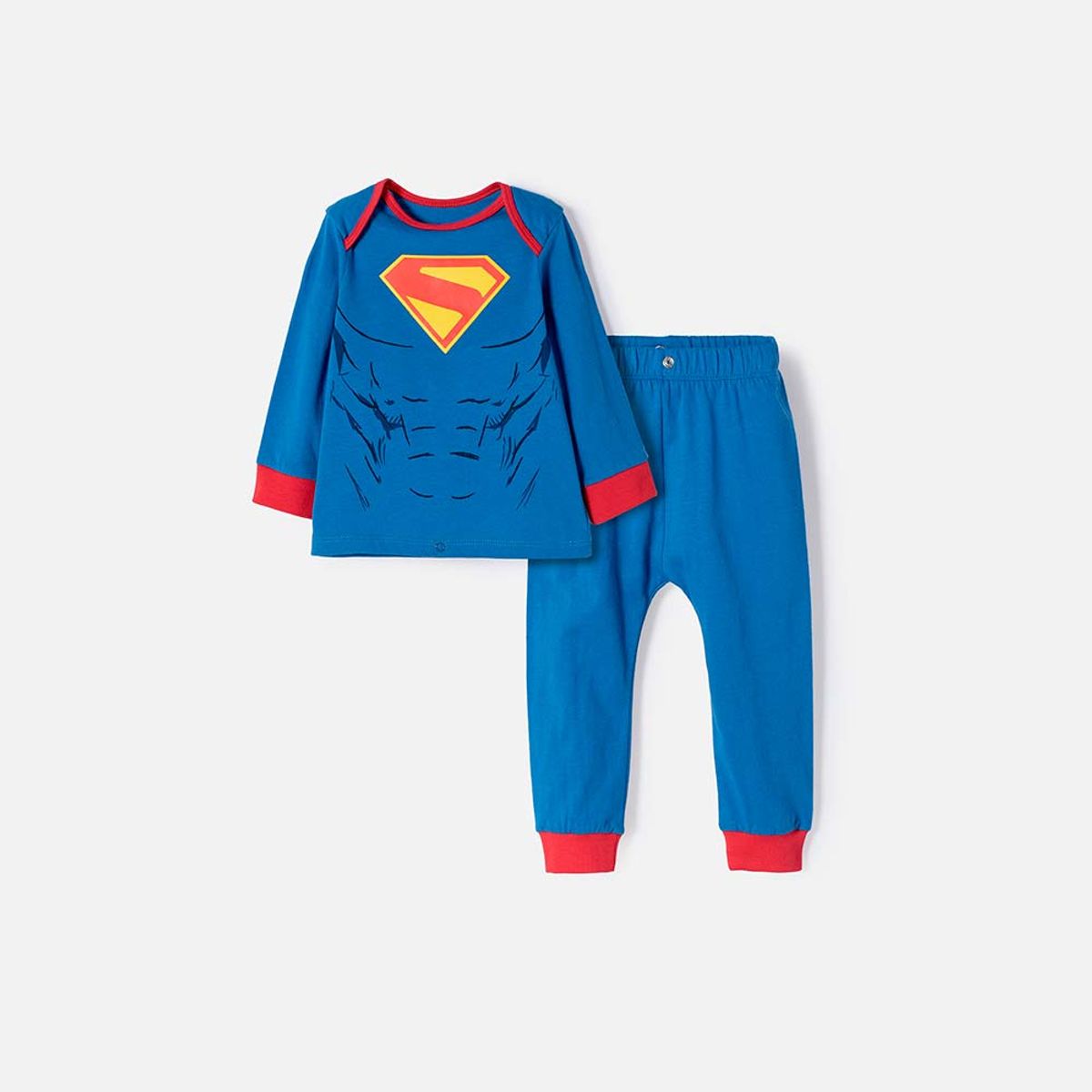 DC COMICS - Pijama Superman con patalón largo para bebé niño