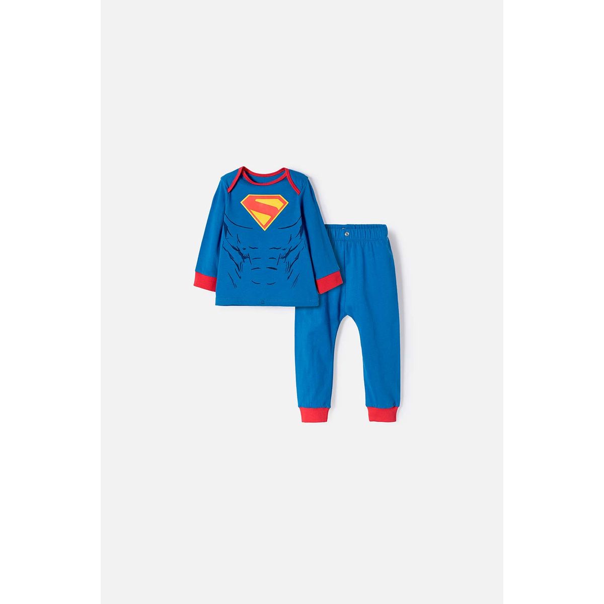 DC COMICS - Pijama Superman con patalón largo para bebé niño