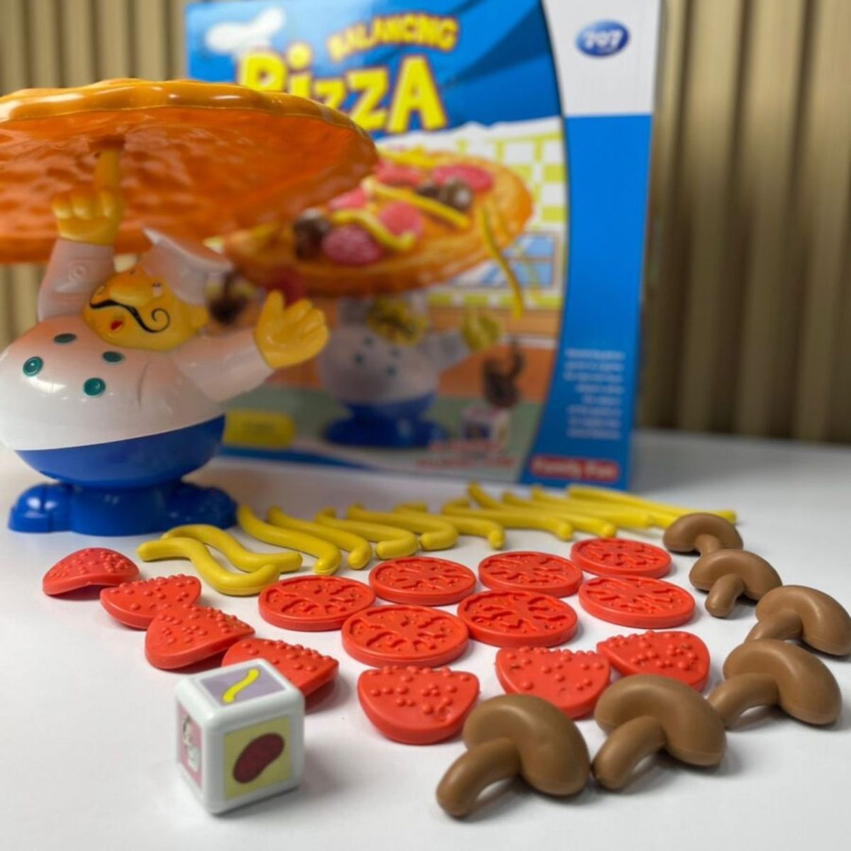 AMERICAN GENERICS - Juego de mesa para niños y familia pizza Balancing Pizza