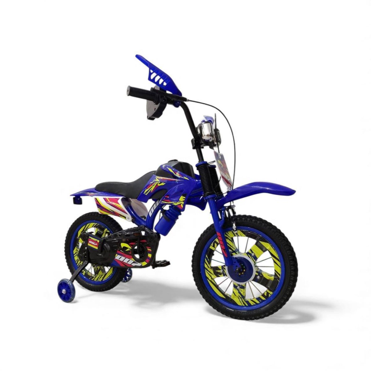 BRITOCHET - Bicimoto Bicicleta Niño Niña Sonidos Realista Rin 16 4 a 9 Años REF BC9226