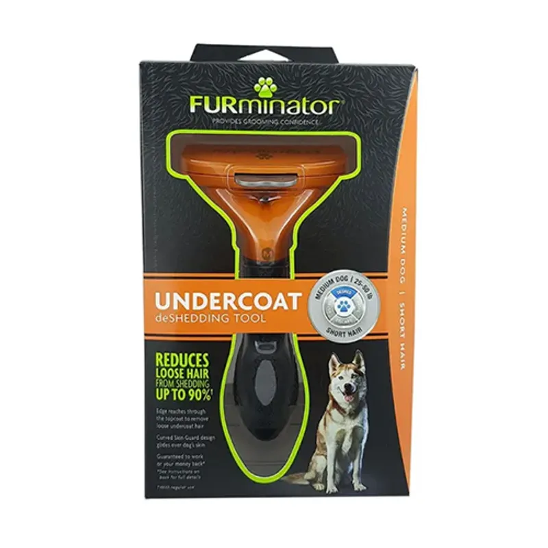 FURMINATOR - Furminator Desmotador para Perro Mediano Pelo Corto