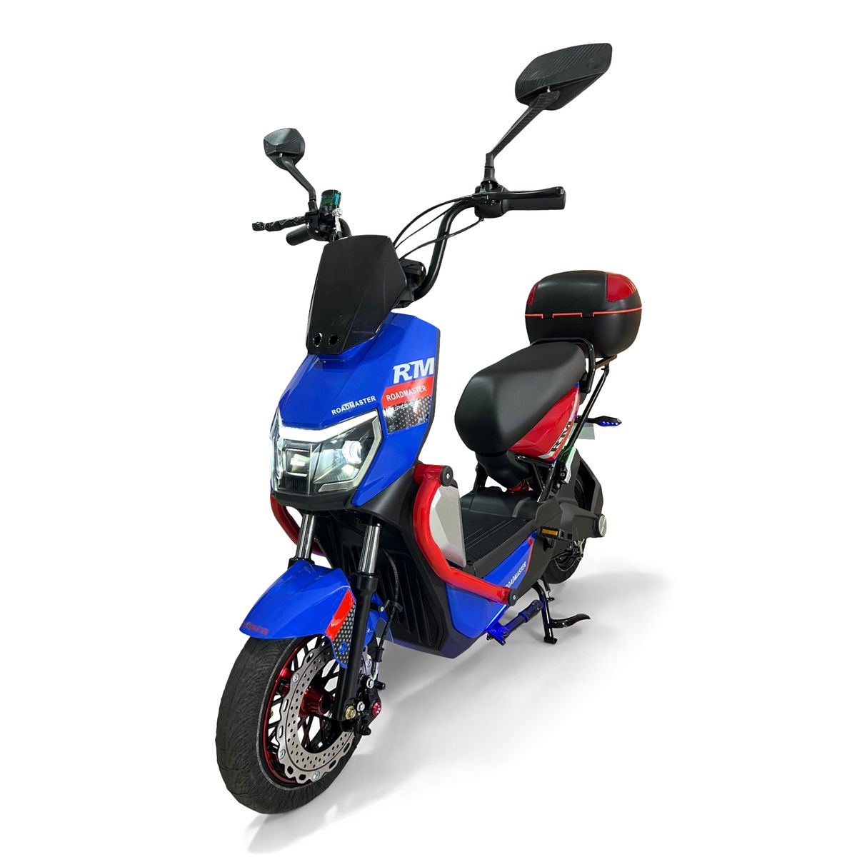 ROADMASTER - Bicicleta Eléctrica Roadmaster Águila PRO 60v RojoAzul +Baul