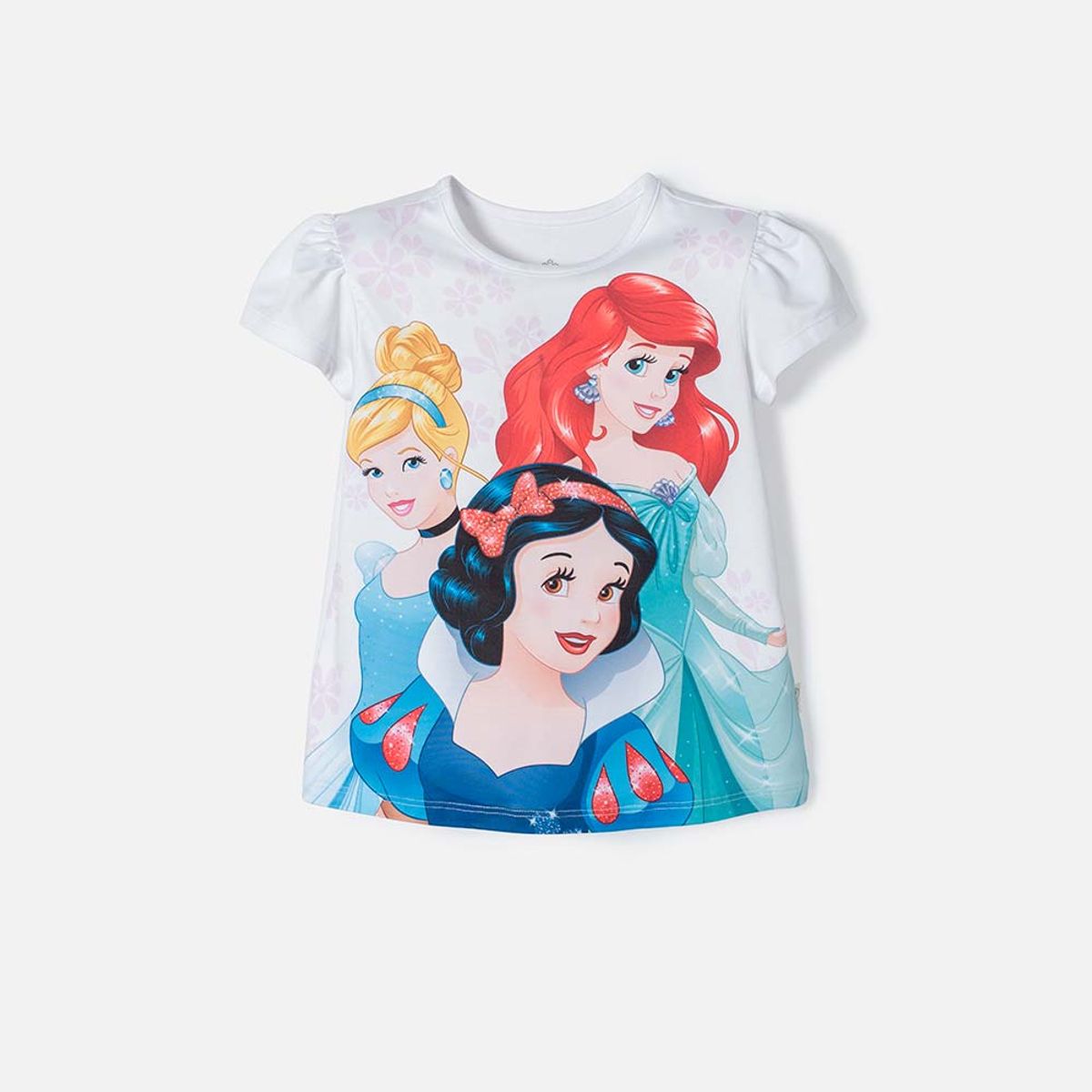 DISNEY - Camiseta Princesas Disney manga corta para niña