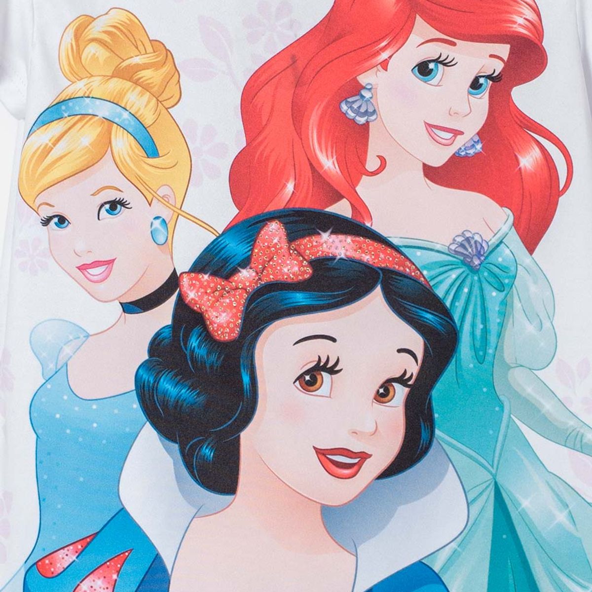 DISNEY - Camiseta Princesas Disney manga corta para niña