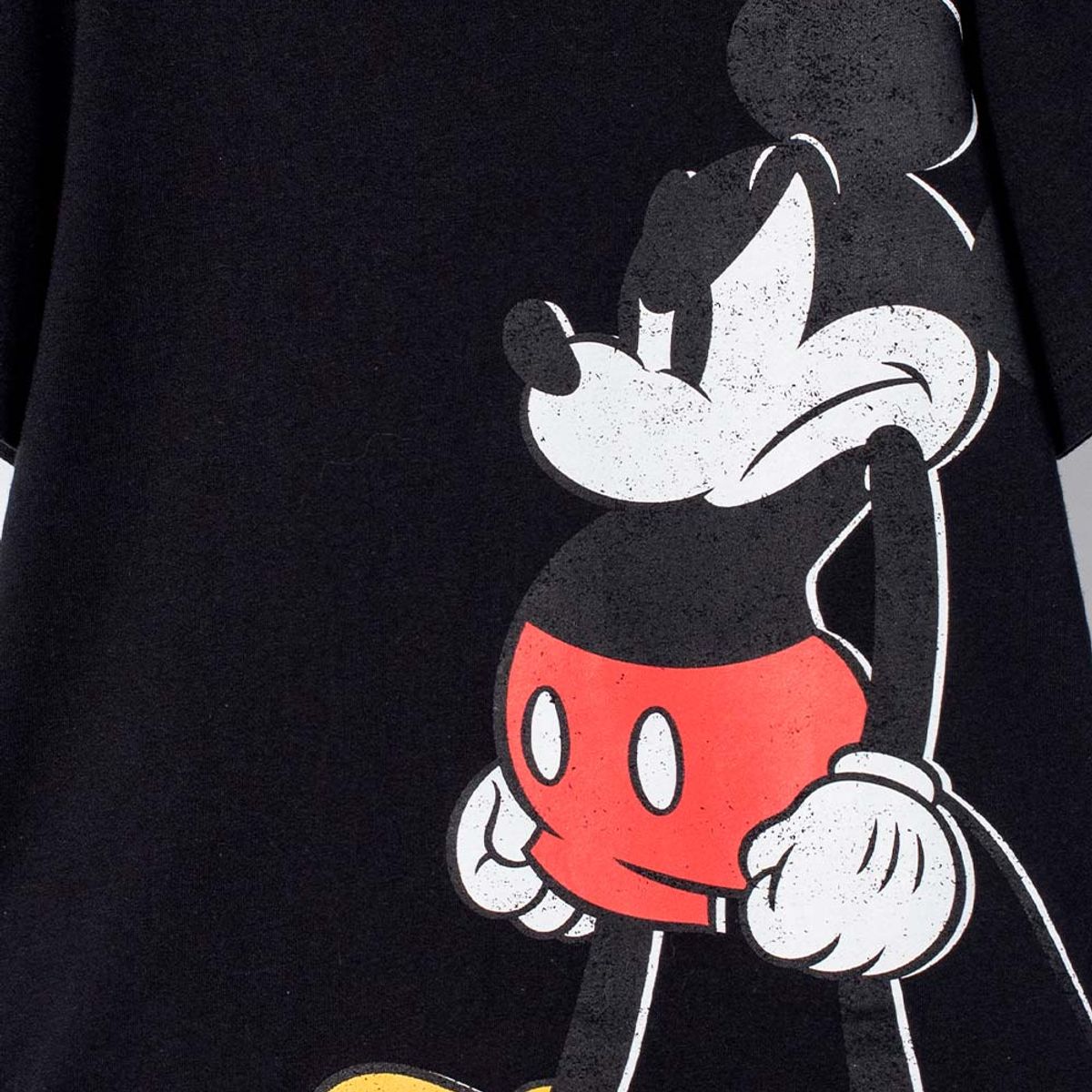 DISNEY - Camiseta de Mickey Mouse negra manga corta para niño