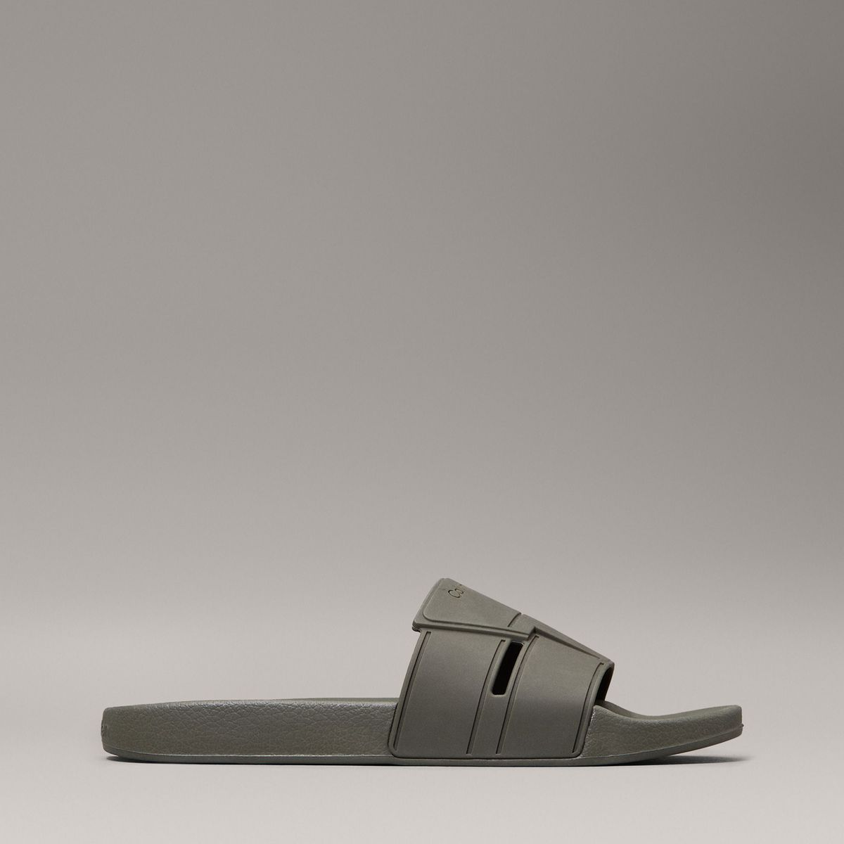 CALVIN KLEIN - Sandalias verde con logotipo Calvin Klein