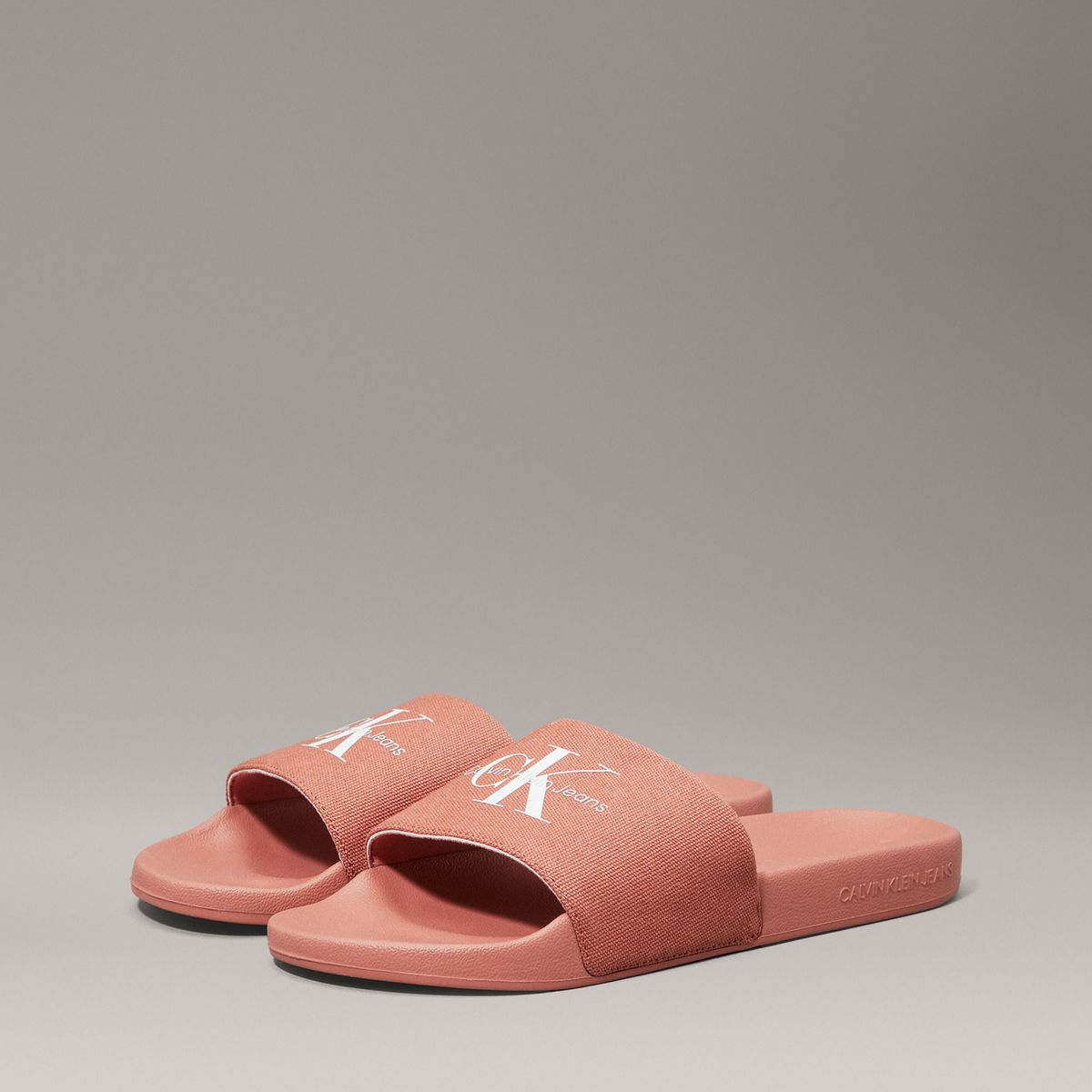 CALVIN KLEIN - Sandalias rosa de lona Calvin Klein