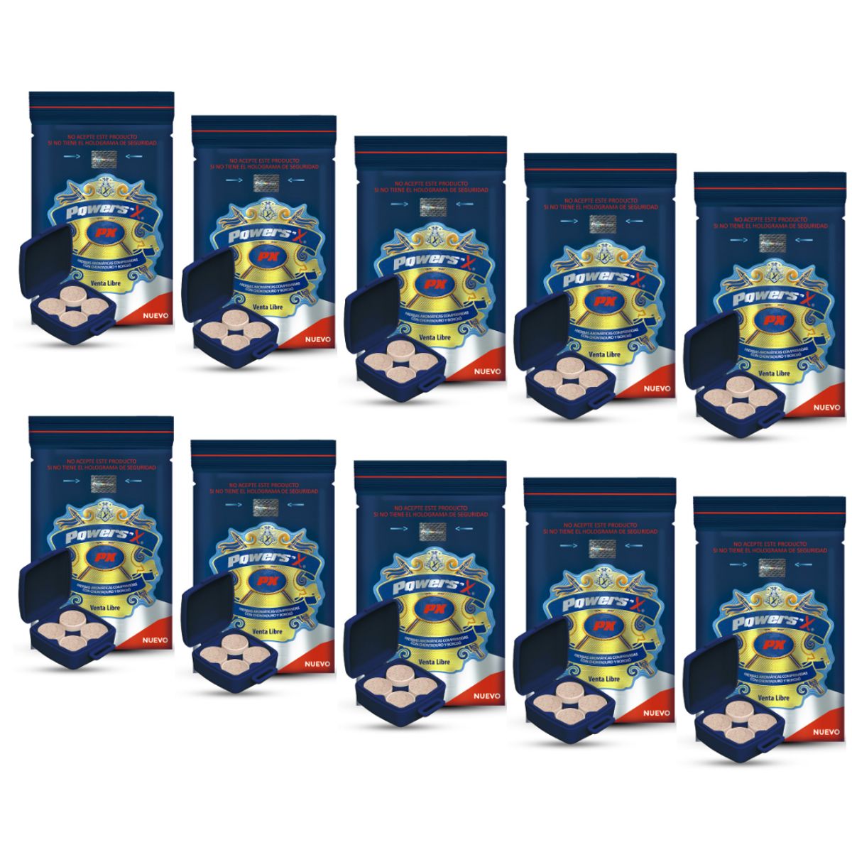 GENERICO - Power Sex 10 Sachet potenciador sexual 40 Pastillas o 40 tabletas