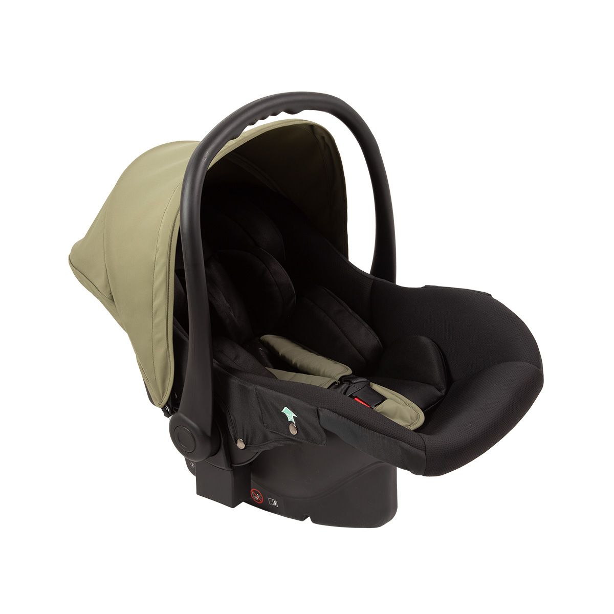 CARESTINO - Coche EASY con Porta Bebé Verde Oliva