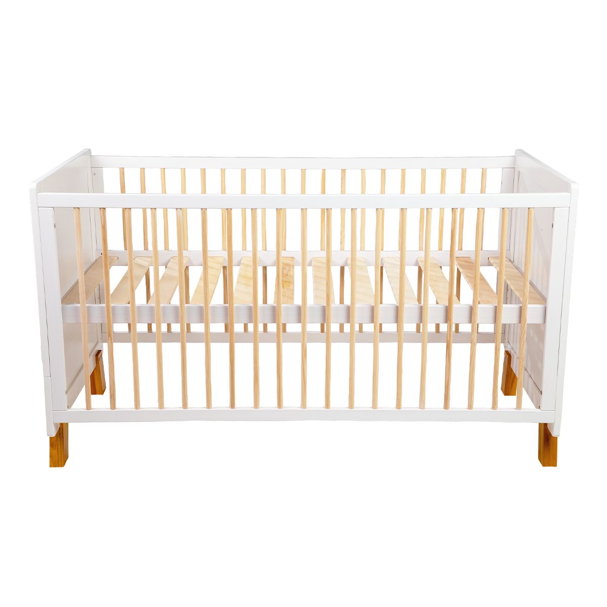 CARESTINO - Cuna Cama de Madera Vigo 140x70 Blanco