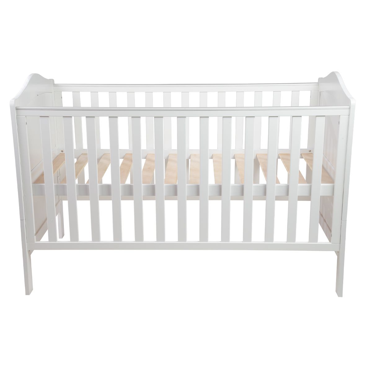 CARESTINO - Cuna Cama de Madera Toledo 140x70 Blanco