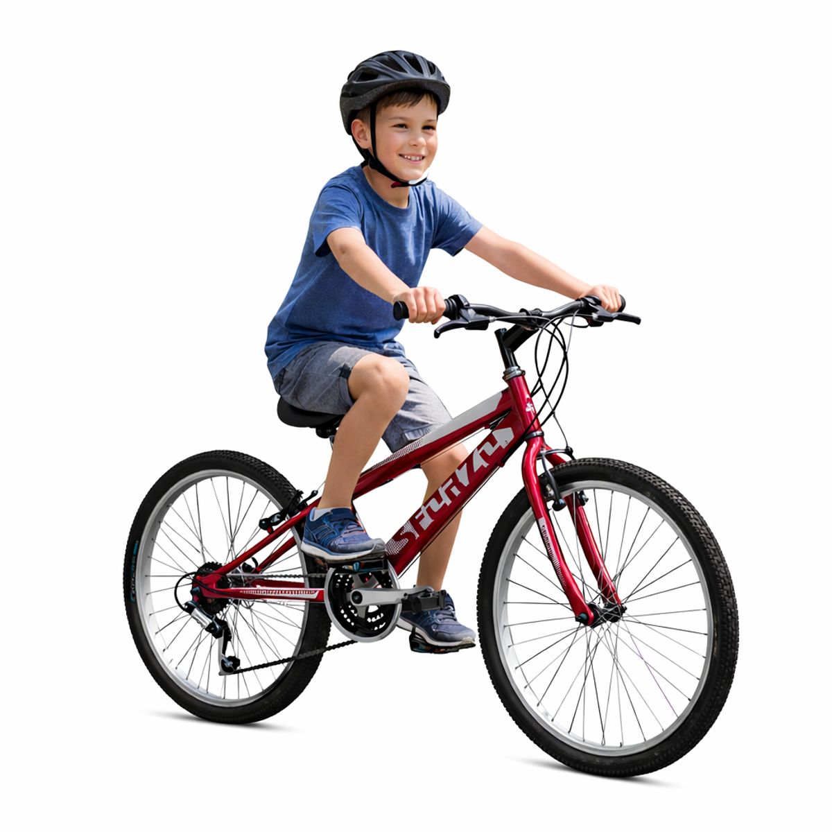 SFORZO - Bicicleta Niño Rin 24 En Aluminio 18 Cambios