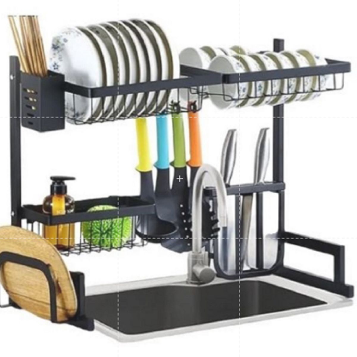 CHINA GLAZE - Organizador Y Escurridor Platos Loza Cubiertos Seca Platos