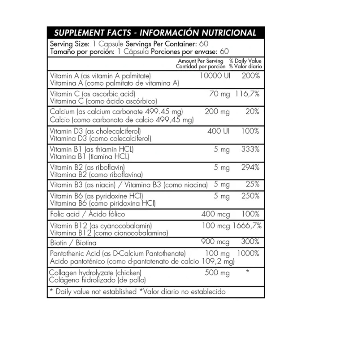 HEALTHY AMERICA - MULTIVITAMINICO X 60 UNIDADES/ CAPELL- CAPILAR