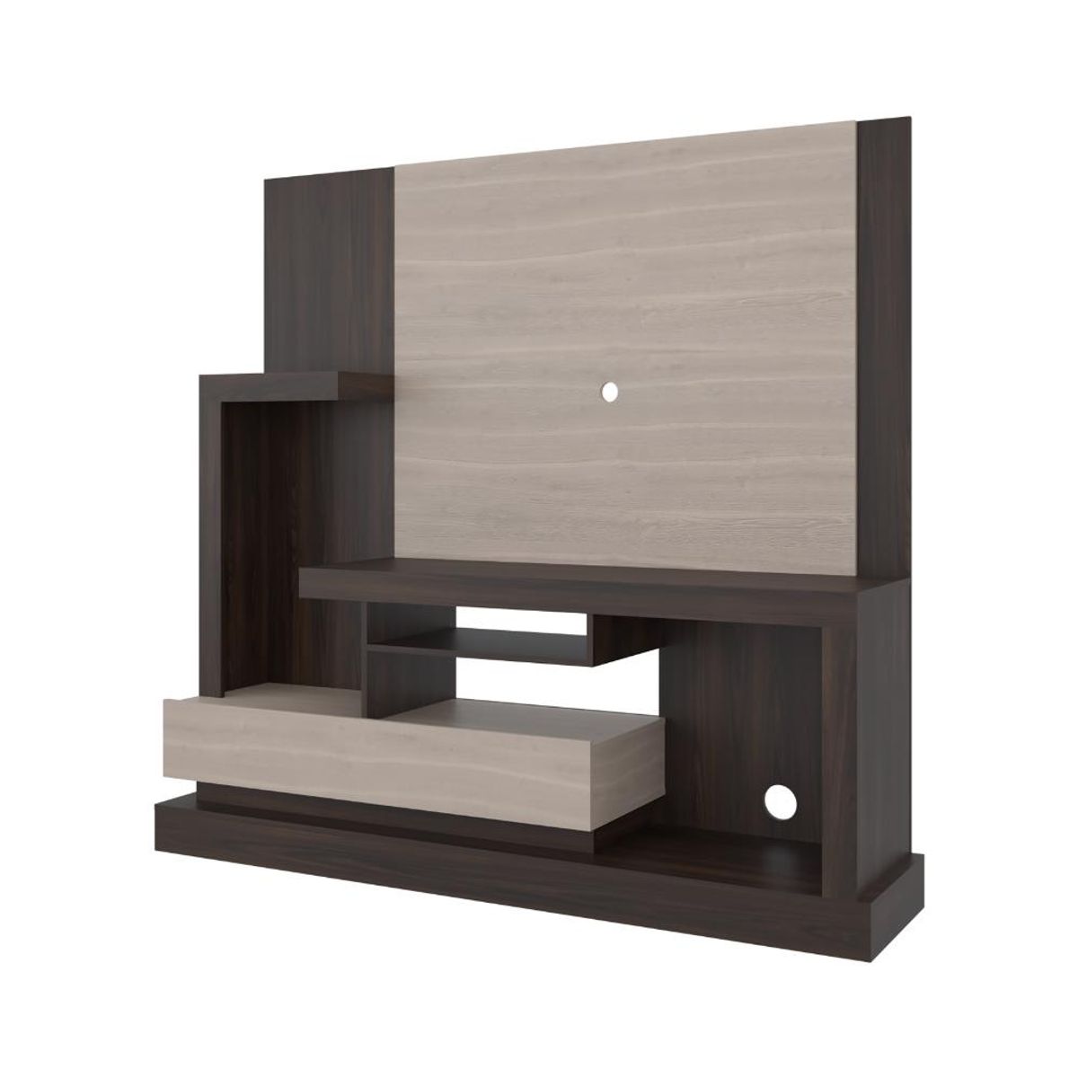 RTA DESIGN - Mesa Para Tv Draven, Nogal y Bardolino, Hasta 55 Pulgadas