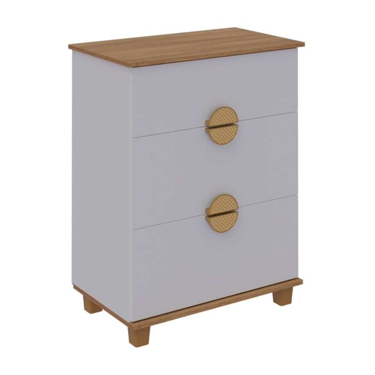 AKIVOY - COMODA MULTI 3 CAJONES COLOR BLANCO_.