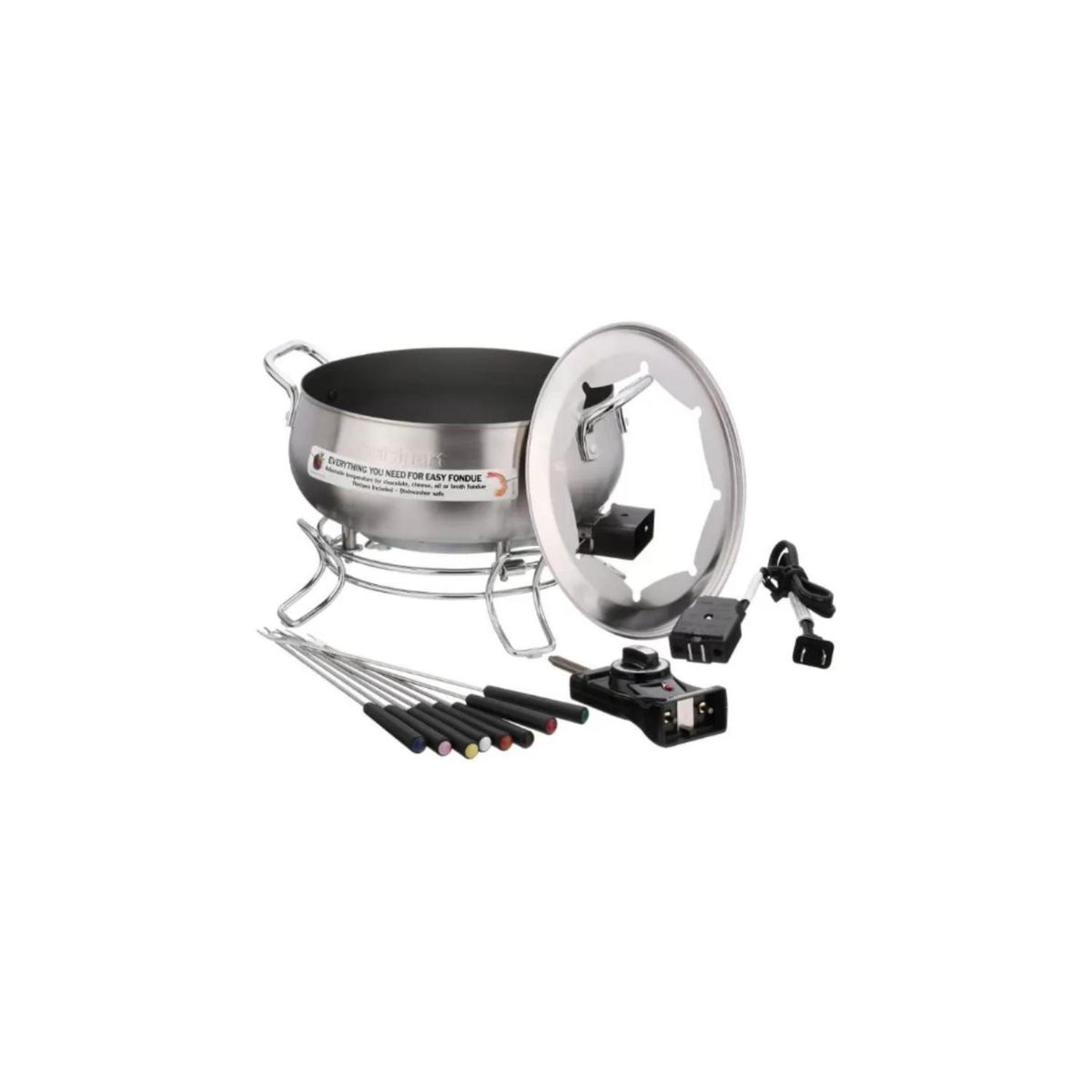 CUISINART - Set Olla Fondue Eléctrico Cuisinart CFO-3SSP1 en Acero Inoxidable