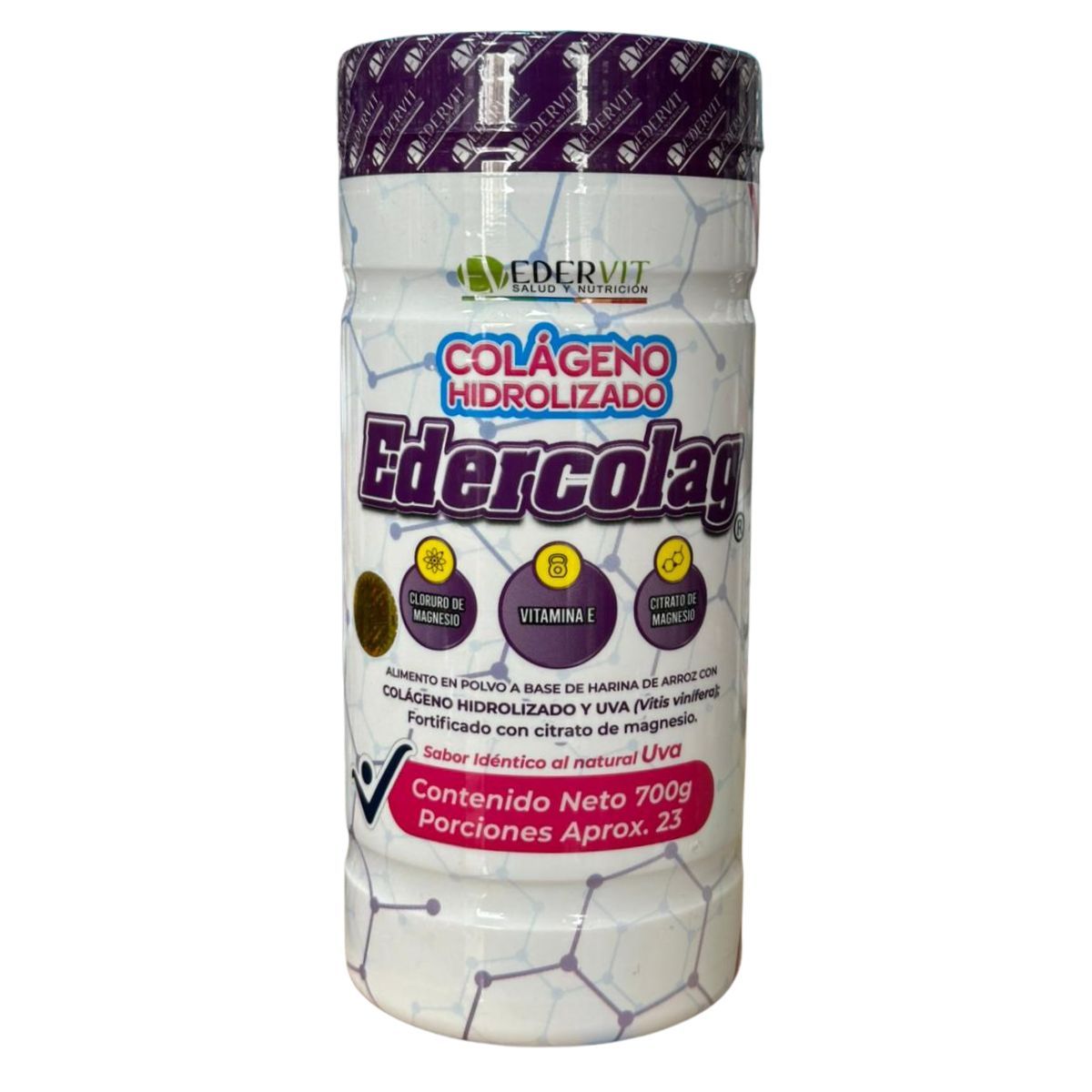 EDERVIT - Colageno Hidrolizado Edercolag 700gr con Cloruro de Magnesio