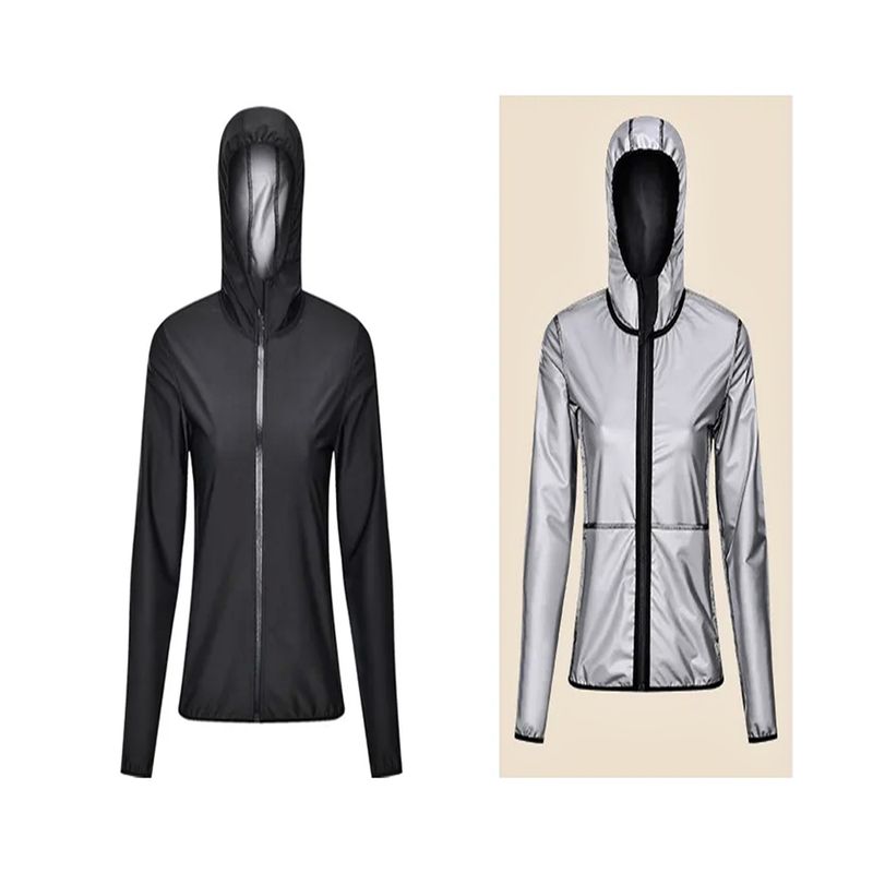 GENERICO - Chaqueta Deportiva con Capucha para Hombre y Mujer Termica Sauna Fitness