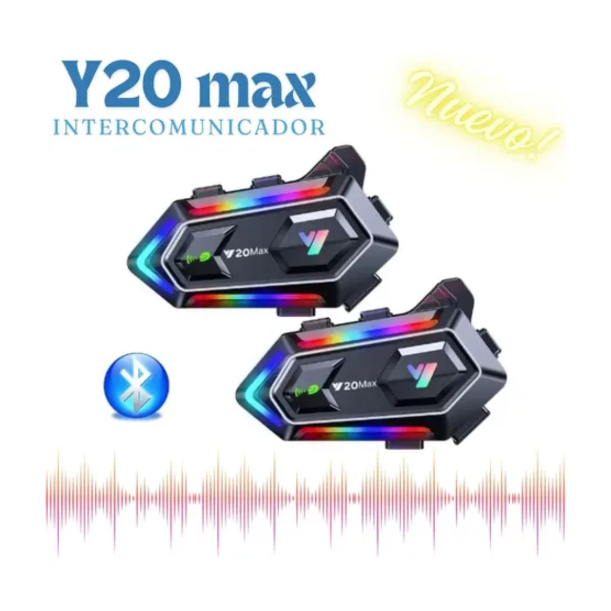 GENERICO - Intercomunicador Casco Y20 Max 2 Und