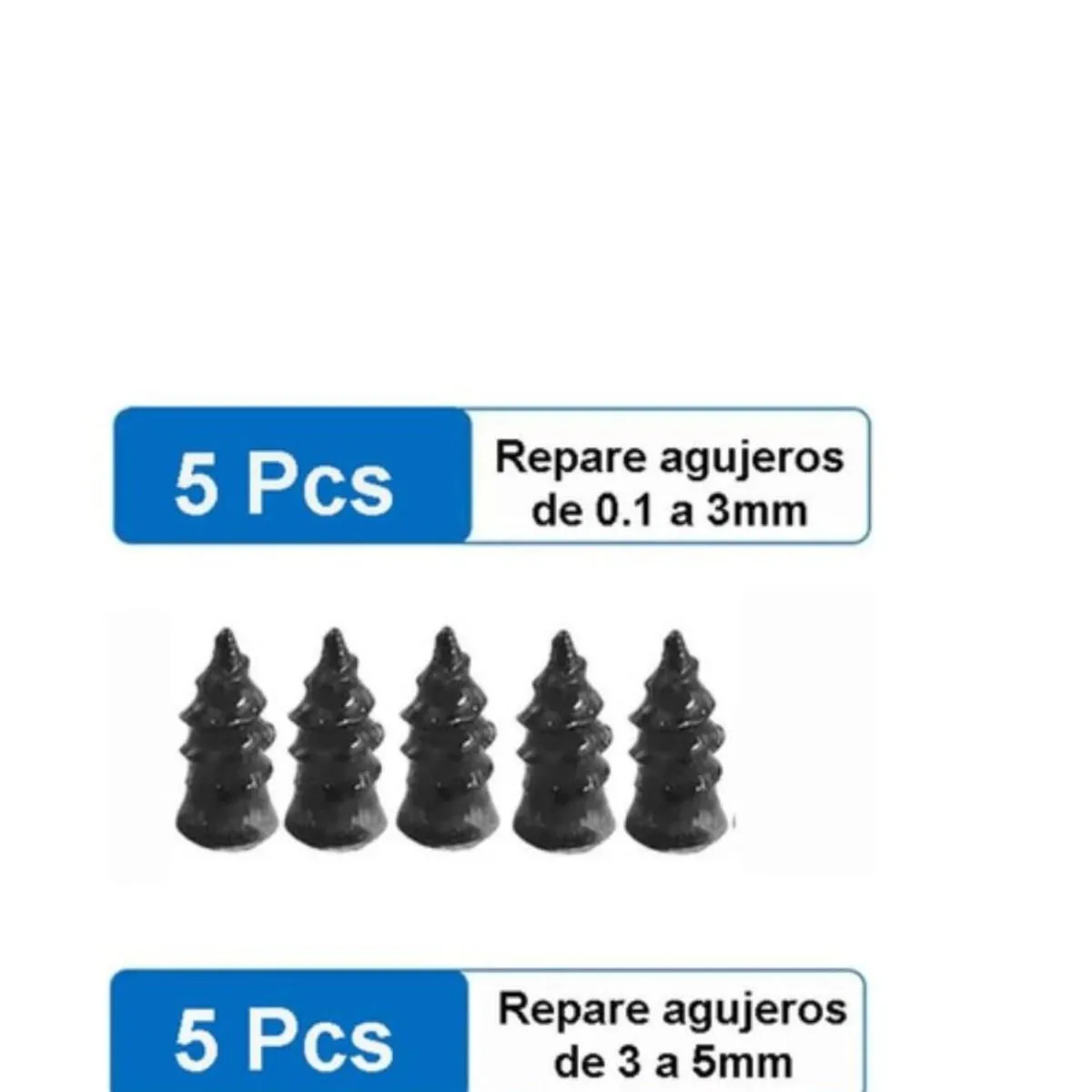 GENERICO - 10 Tornillos Reparación Llanta Pinchada Neumático Moto Carro