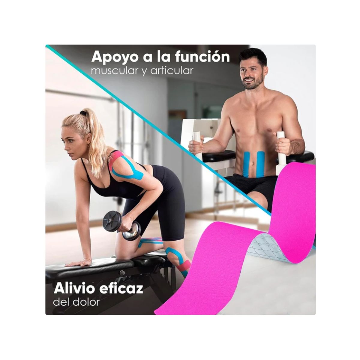 GENERICO - Rollo De Cinta Kinesiologica Neuromuscular Kinesiotape