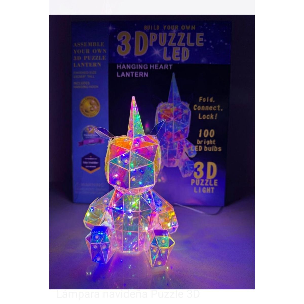 AMERICAN GENERICS - Lámpara navideña puzzle 3D