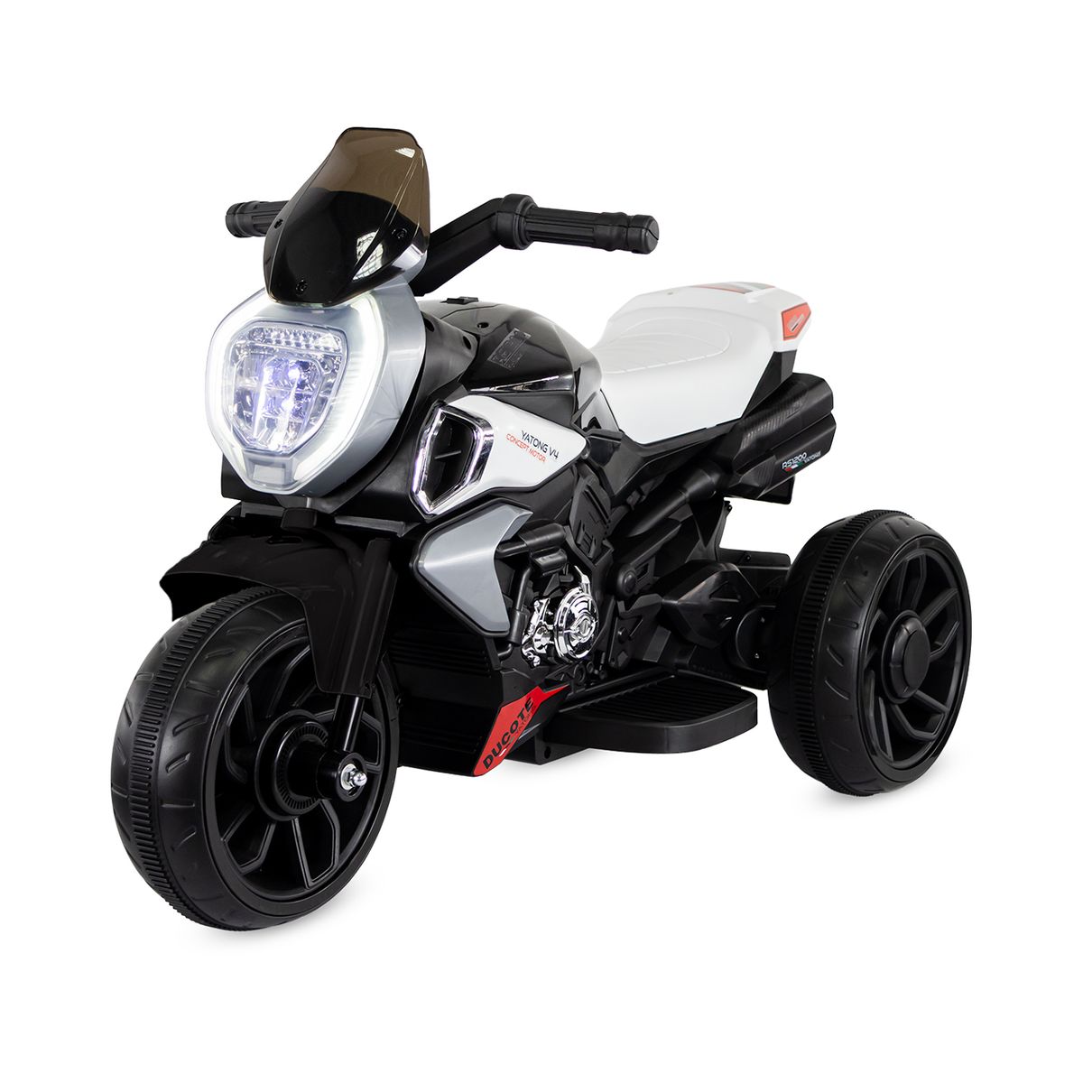 PRINSEL - Moto Electrica Niño Montable Recargable Falcon Negro 6v