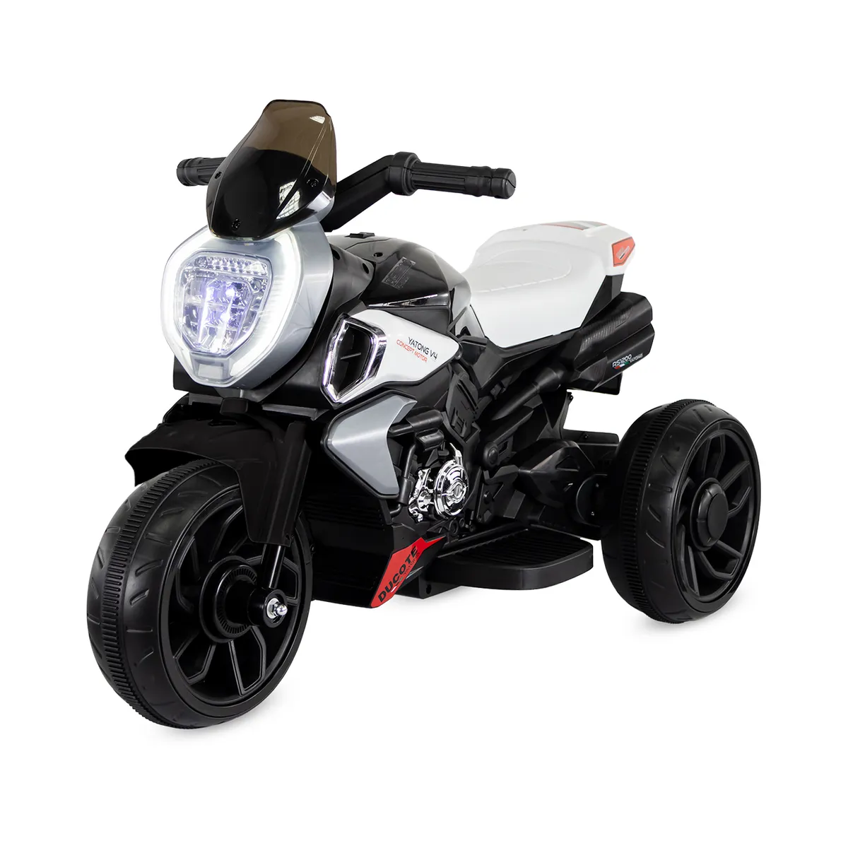 PRINSEL - Moto Electrica Niño Montable Recargable Falcon Negro 6v