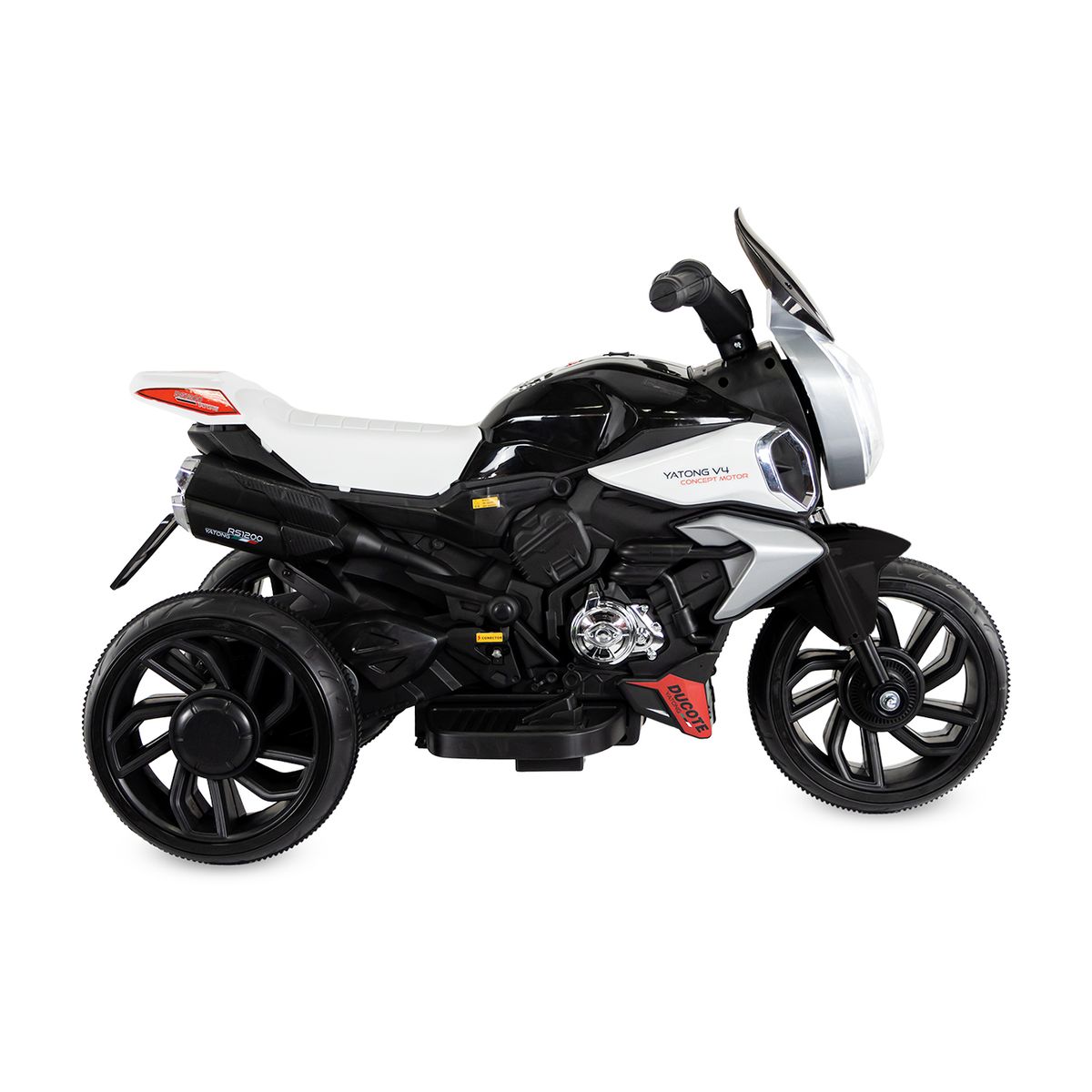PRINSEL - Moto Electrica Niño Montable Recargable Falcon Negro 6v