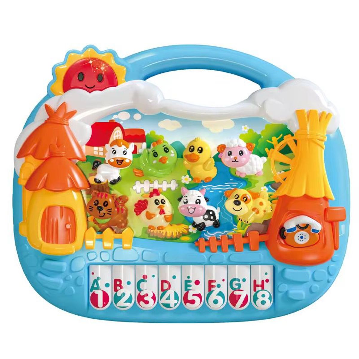 GENERICO - Juguete Piano Musical Granja Didáctica Para Niños