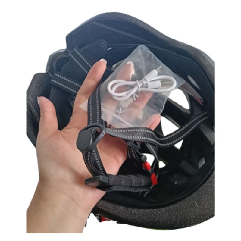 GENERICO - Casco De Bicicleta Para Adultos Unisex Con Luz Trasera
