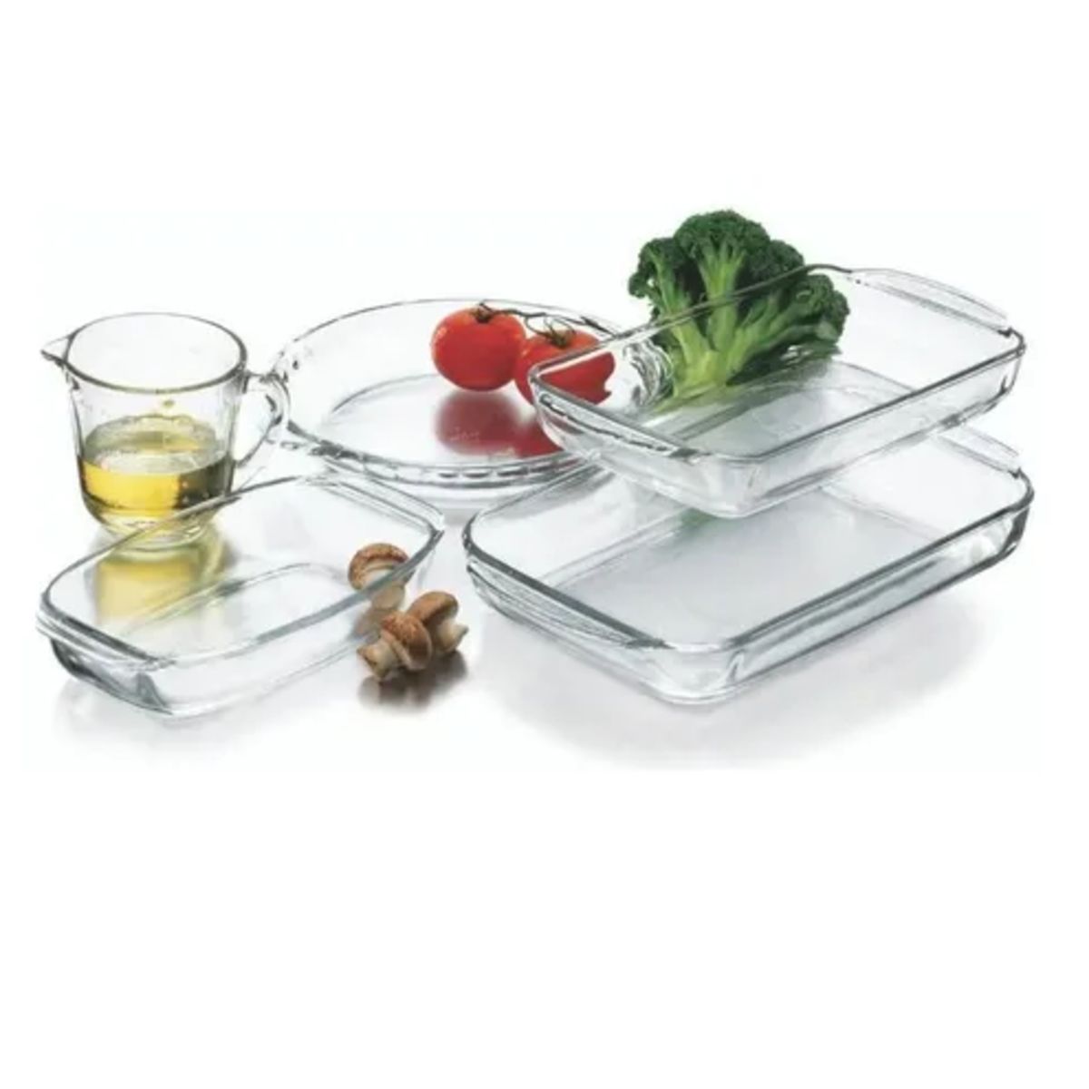 PYR O REY - Set De Refractarias Pyr-o-rey 5 Piezas En Vidrio.