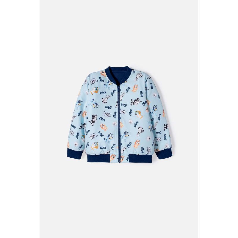 BLUEY - Chaqueta de Bluey multicolor con cierre delantero para niño 2T a 6T