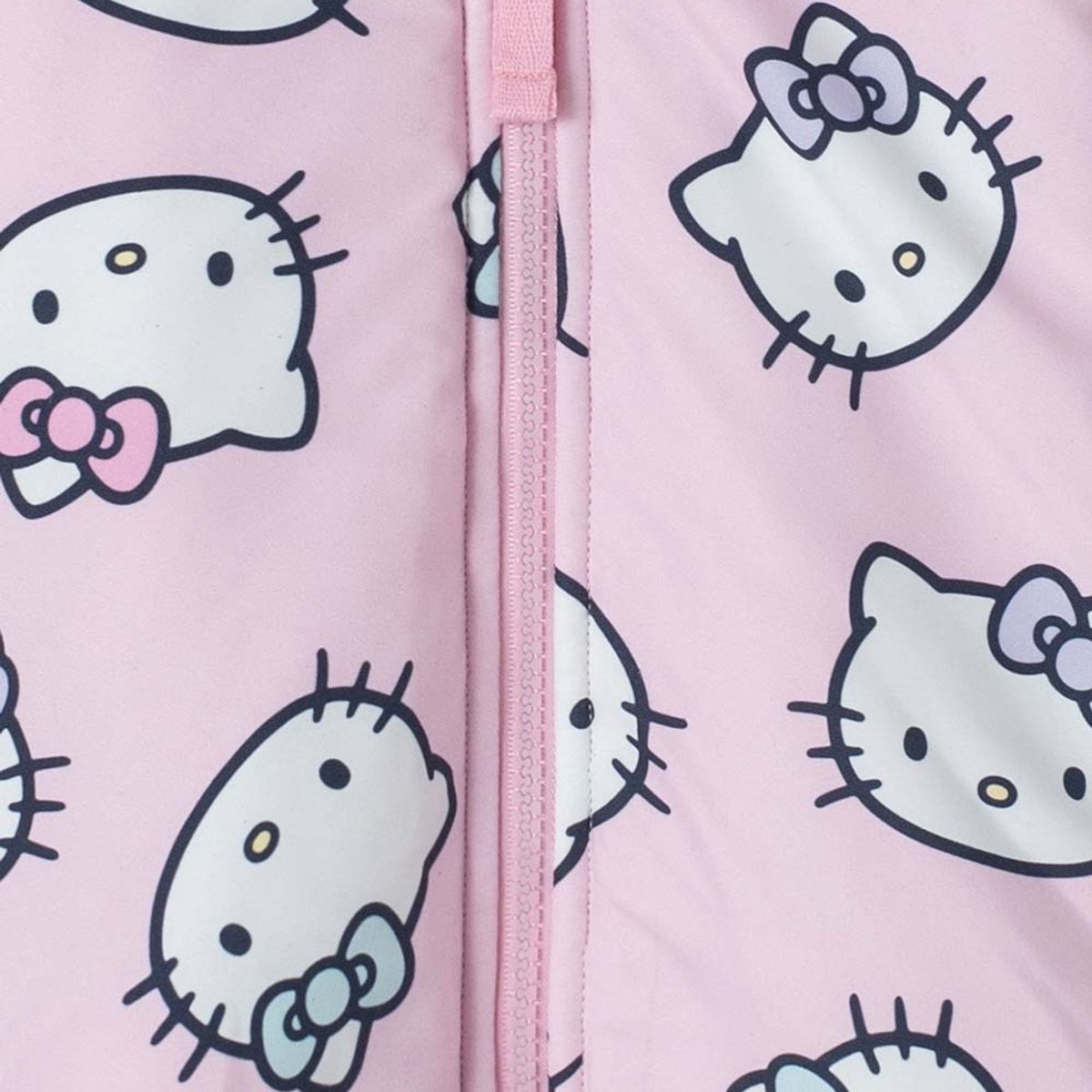 HELLO KITTY - Chaqueta de Hello Kitty con capucha rosada para niña