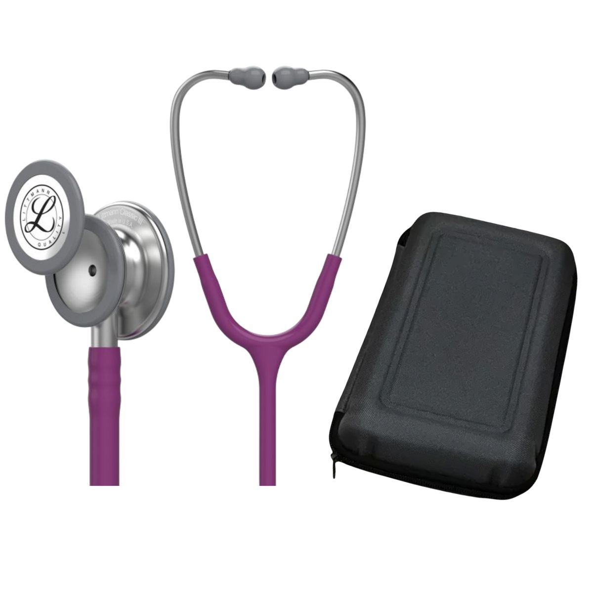 LITTMANN - Fonendoscopio Littmann Classic III Color Plum 5831 + Estuche Rigido