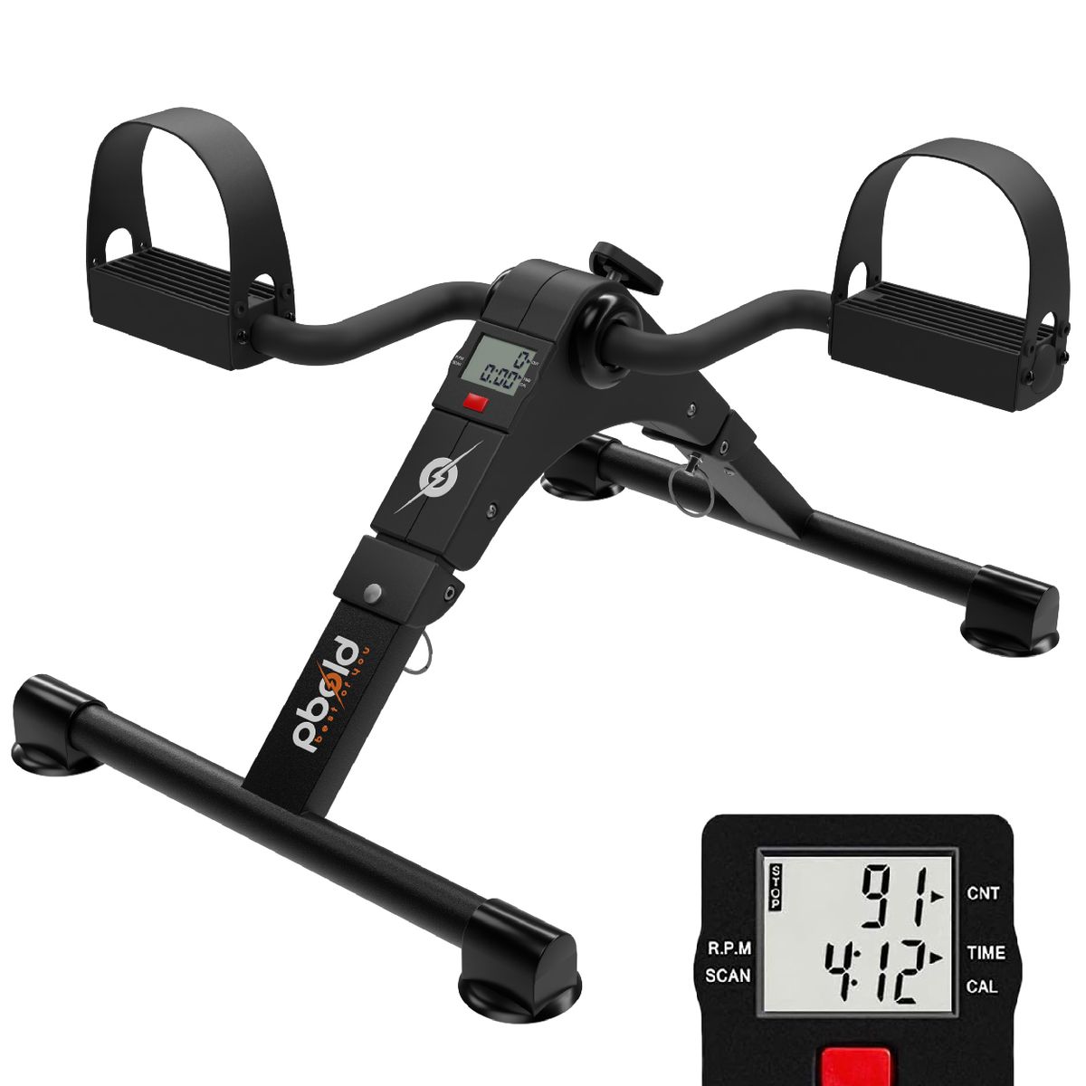 PBOLD - Mini Bicicleta Estática Ejercitador Pedal Portátil Pbold