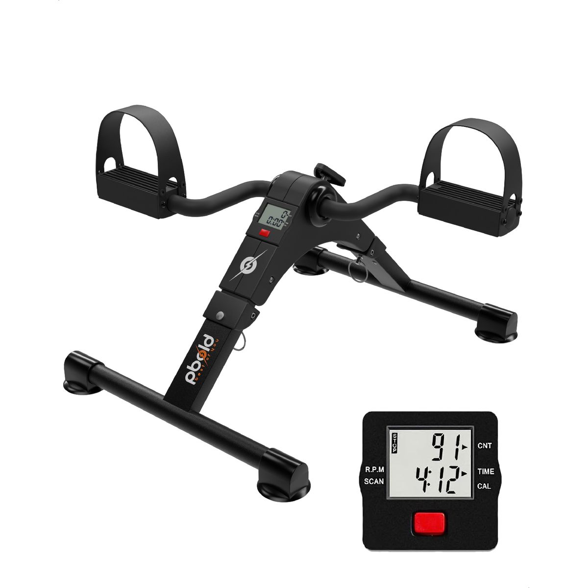 PBOLD - Mini Bicicleta Estática Ejercitador Pedal Portátil Pbold
