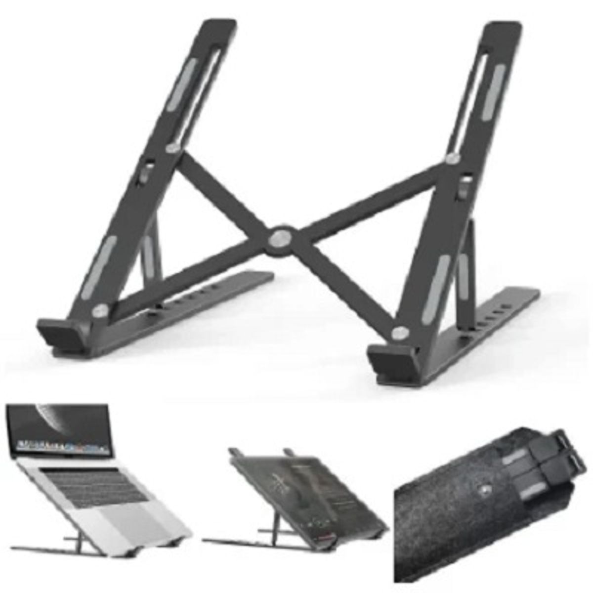 GENERICO - Base ajustable para portátil - Soporte ergonómico y antideslizante