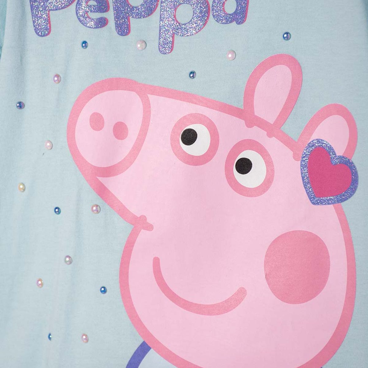 HASBRO - Camiseta de Peppa Pig azul estampada en frente para niña