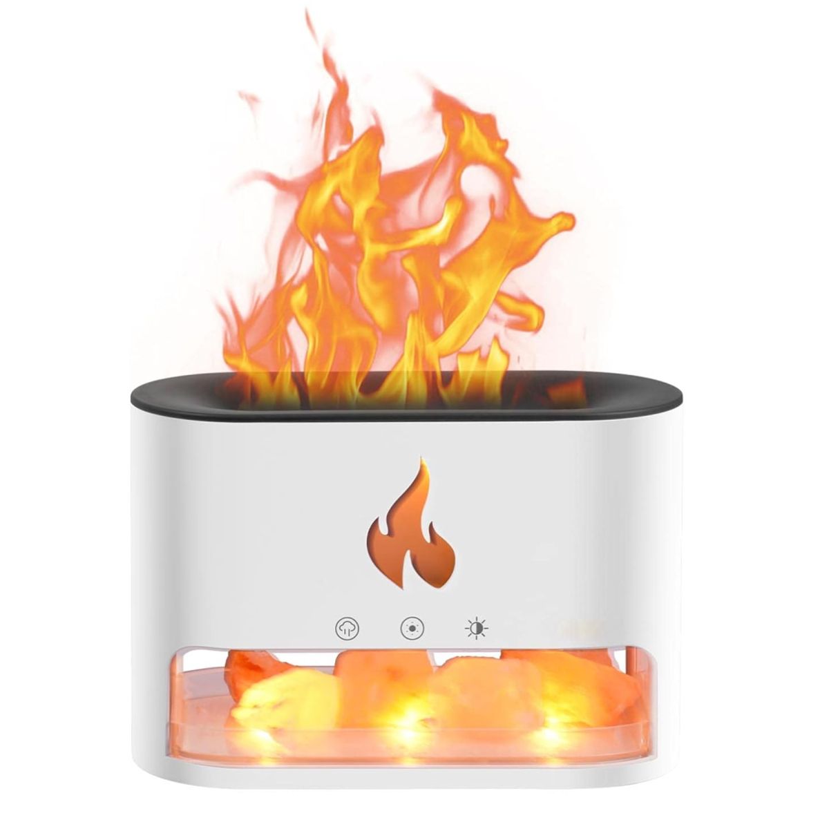 COLME TECHNOLOGY HOME - Difusor De Aromas 250ml Efecto Fuego Con Rocas Cristalinas