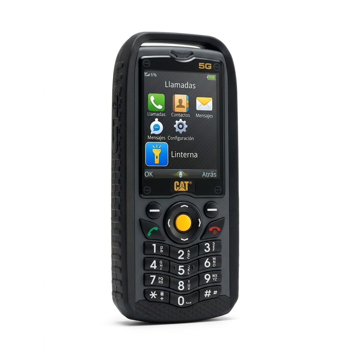 CAT - Celular Cat B25 señal 4G y 5G trabajo pesado Rompe muros batería inagotable 12.000 mha