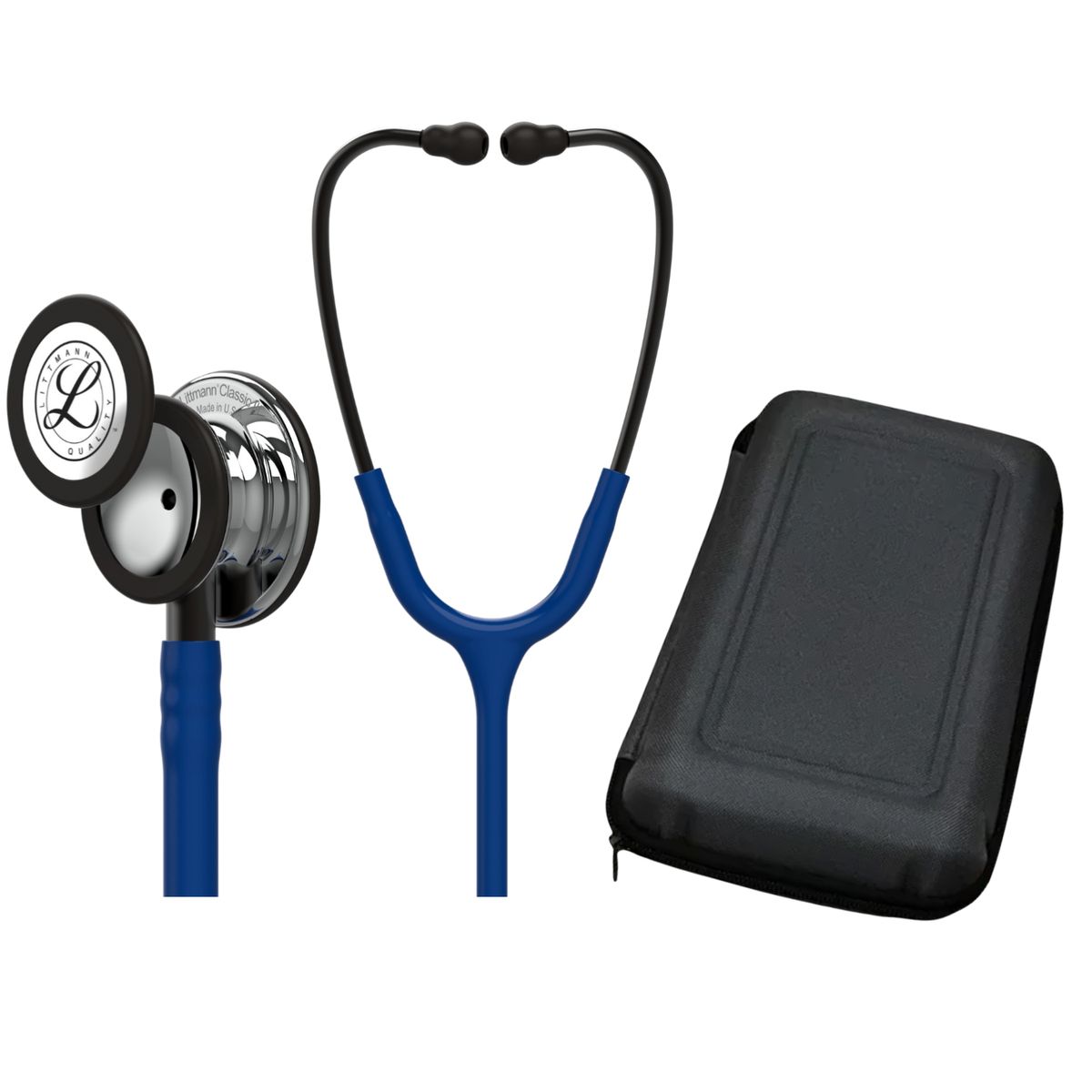 LITTMANN - Fonendoscopio Littmann Classic III Navy Mirror 5863 + Estuche Rigido