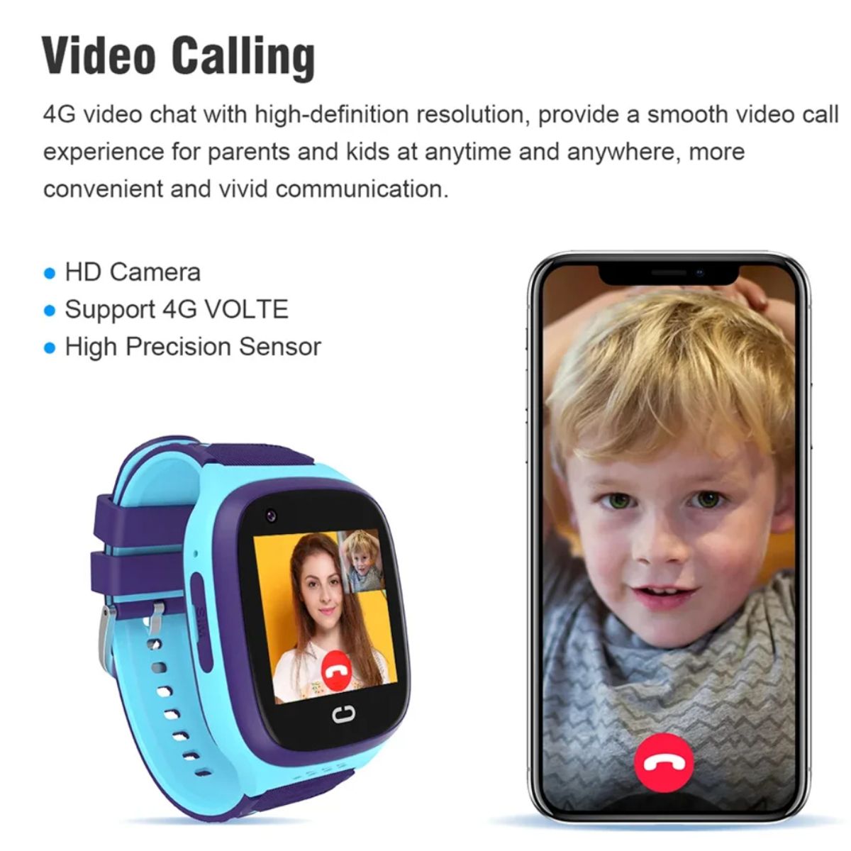 GENERICO - Reloj Inteligente Para Niños Con GPS SOS Videollamadas Cámara